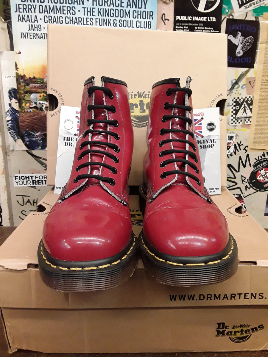 blood red dr martens