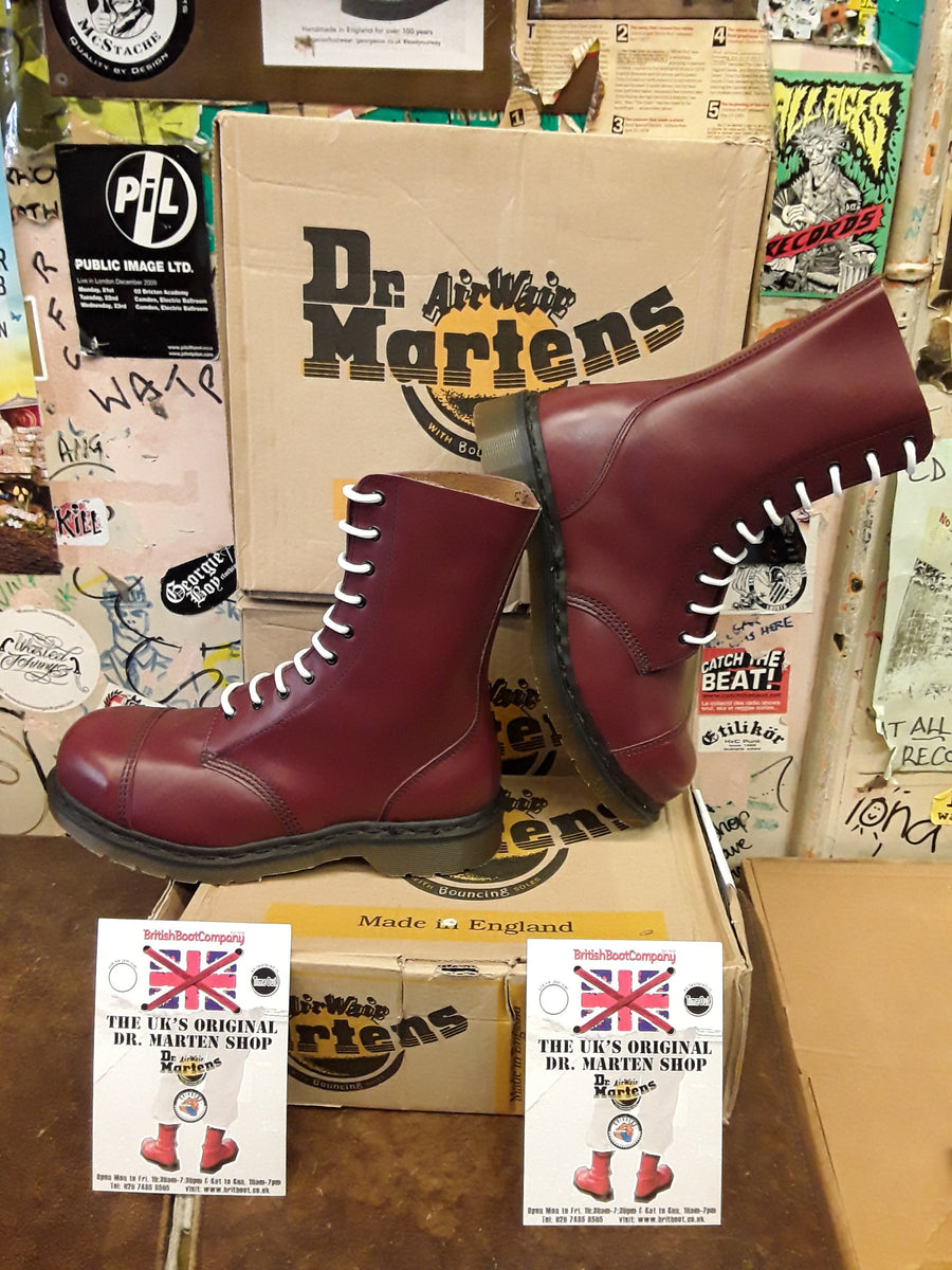 Dr Martens Made in England 1919C Steel Cherry Various Sizes