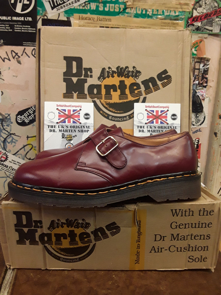 Dr Martens Made in England Export Quality Monk Strap Cherry Red