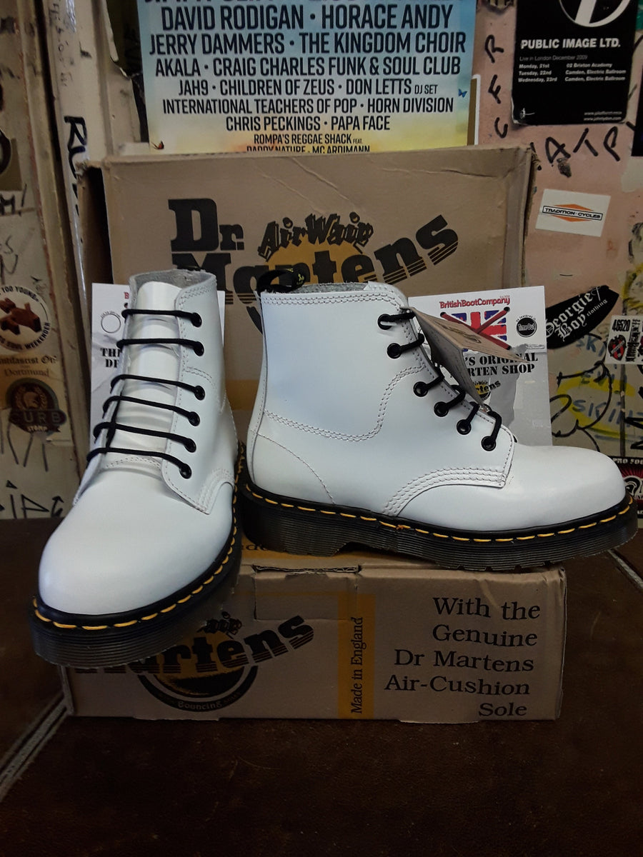 Doc martens womens white boots on sale