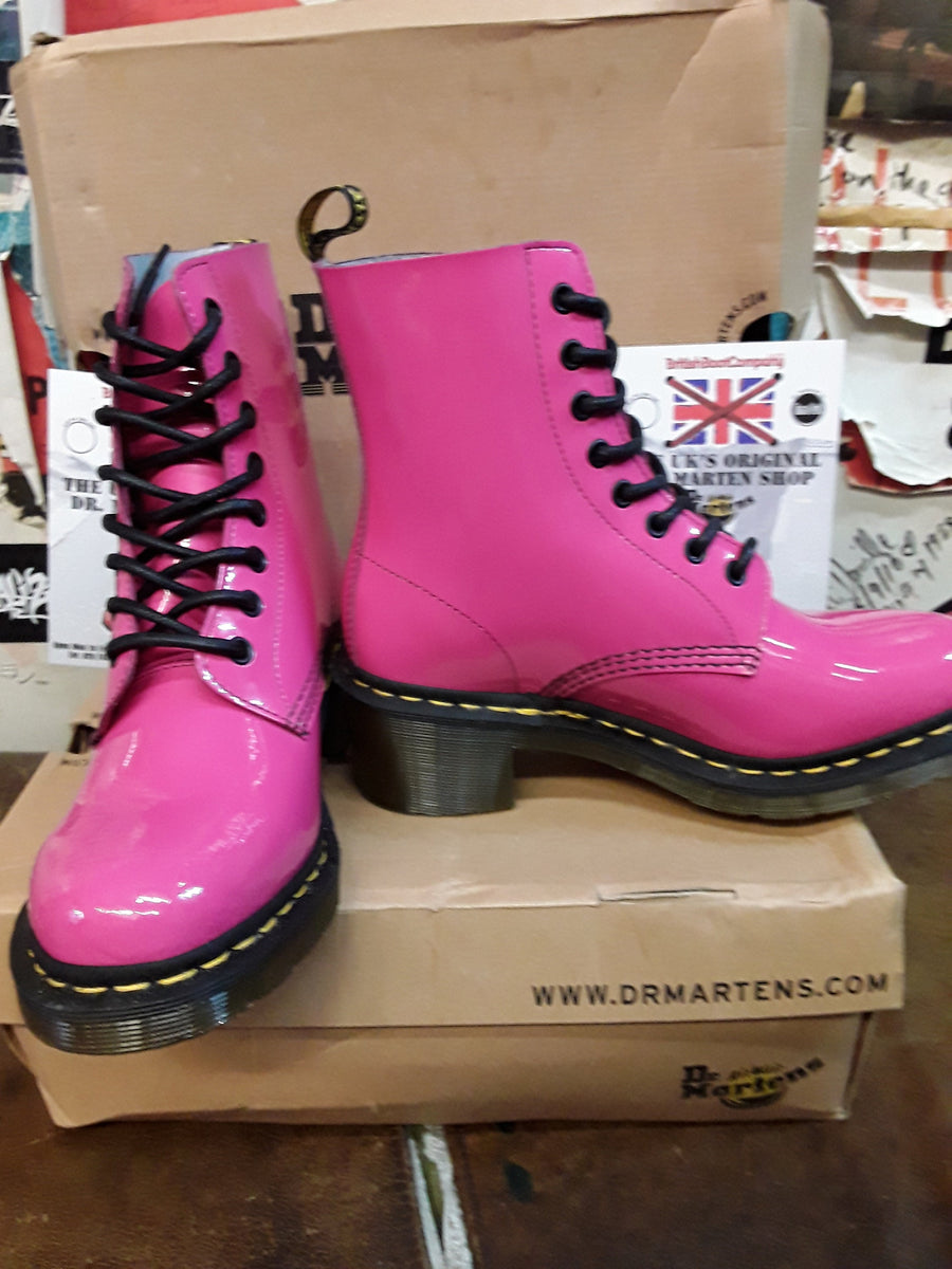 Pink patent hot sale doc martens