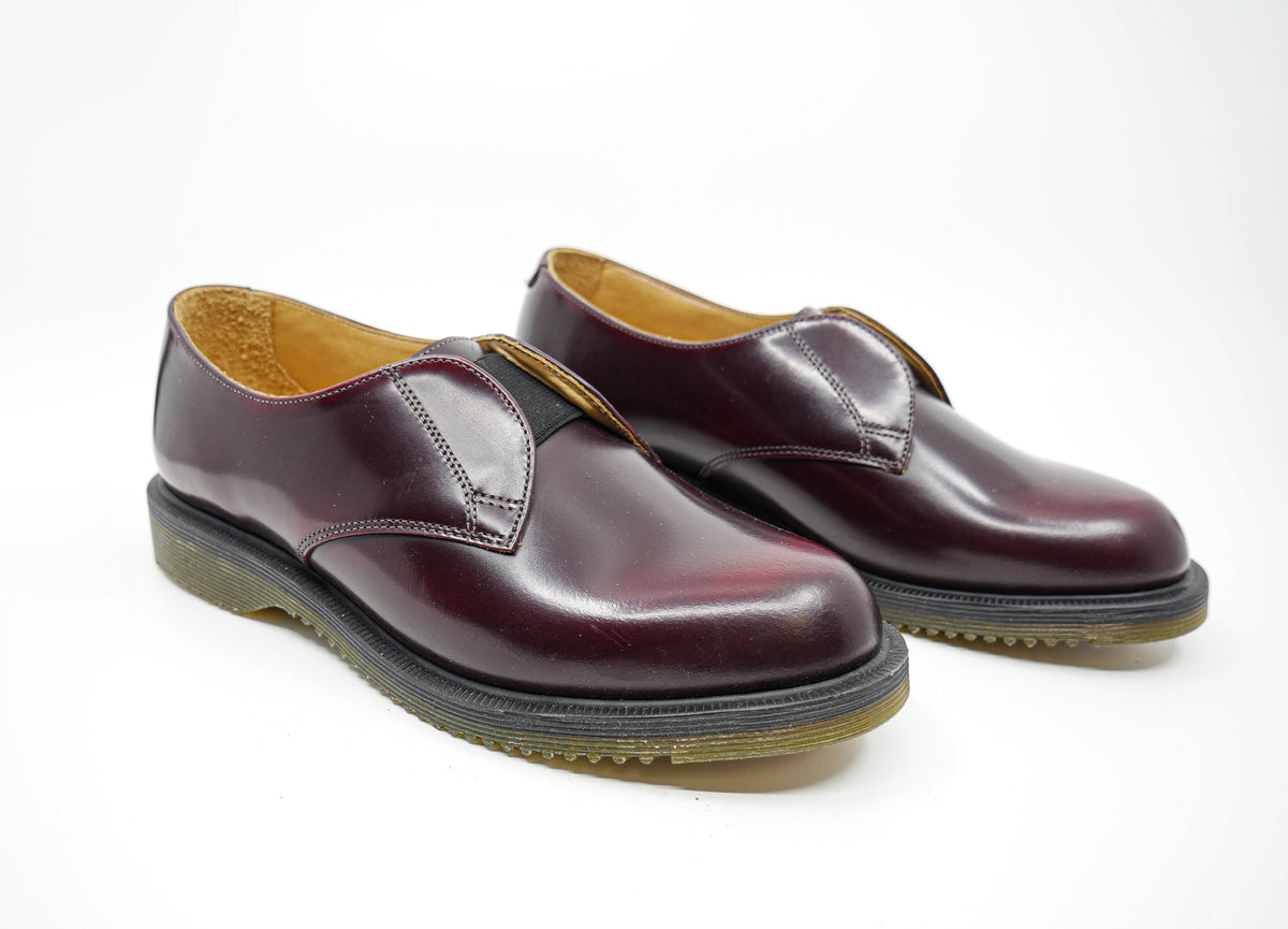 Dr Martens Loafers Size UK4 Leather Loafers Vintage Burgundy Shoes Slip Ons Shoes