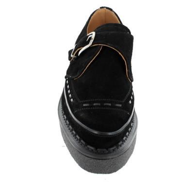 GEORGE COX BLACK SUEDE CREEPER 3976