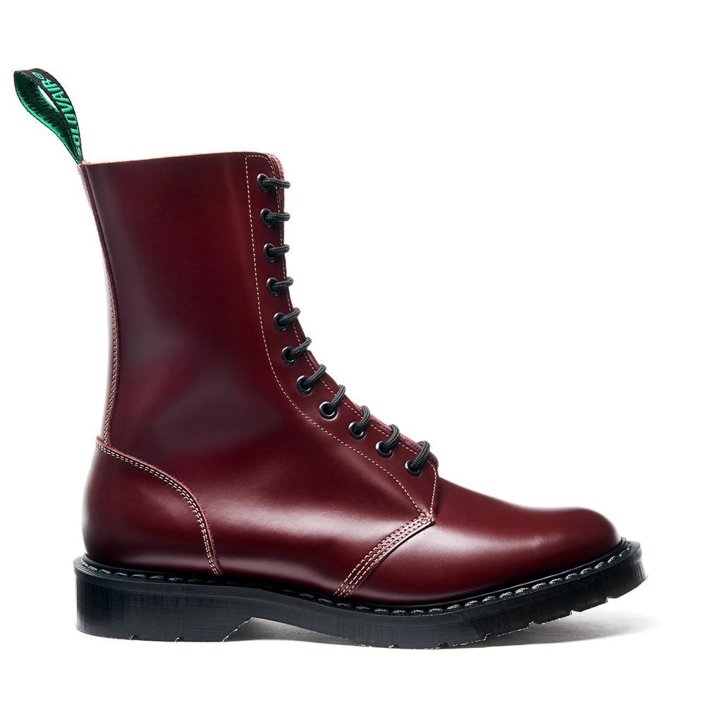 SOLOVAIR ASTRONAUT OXBLOOD LEATHER BOOT 11 EYELET