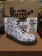 Dr Martens 6 hole Pink Magenta and Blue Floral print limited Edition Boots size 5