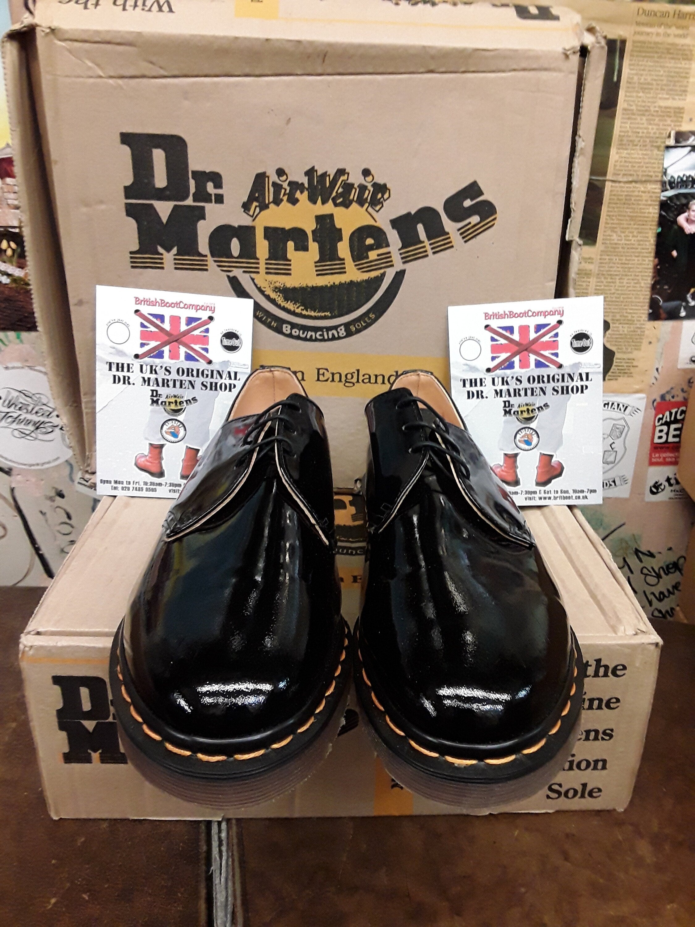 大人気セールお値下げDr.Martens UK3 core1461 PATENTLAMPER 靴