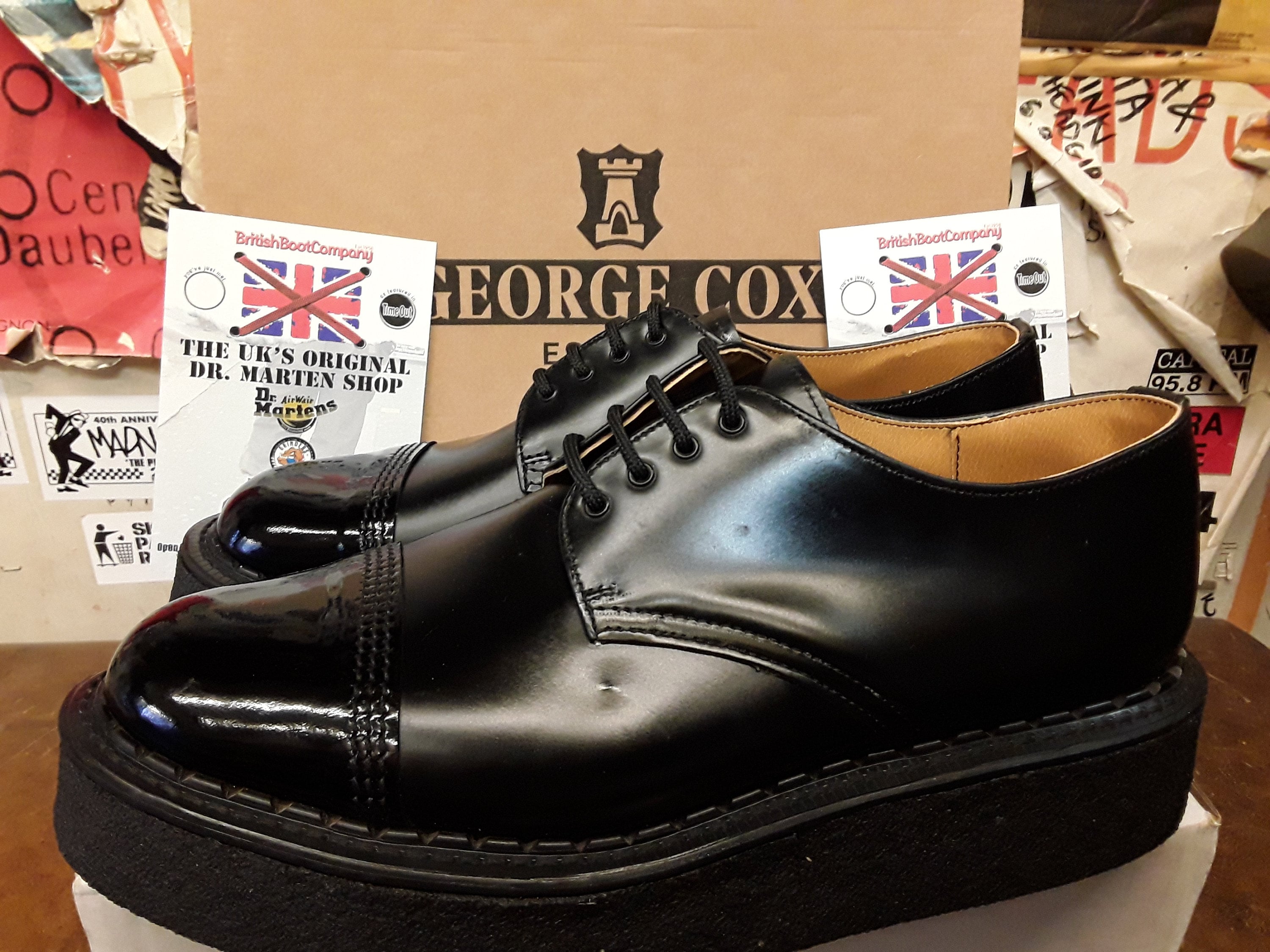 Platform black hot sale oxfords