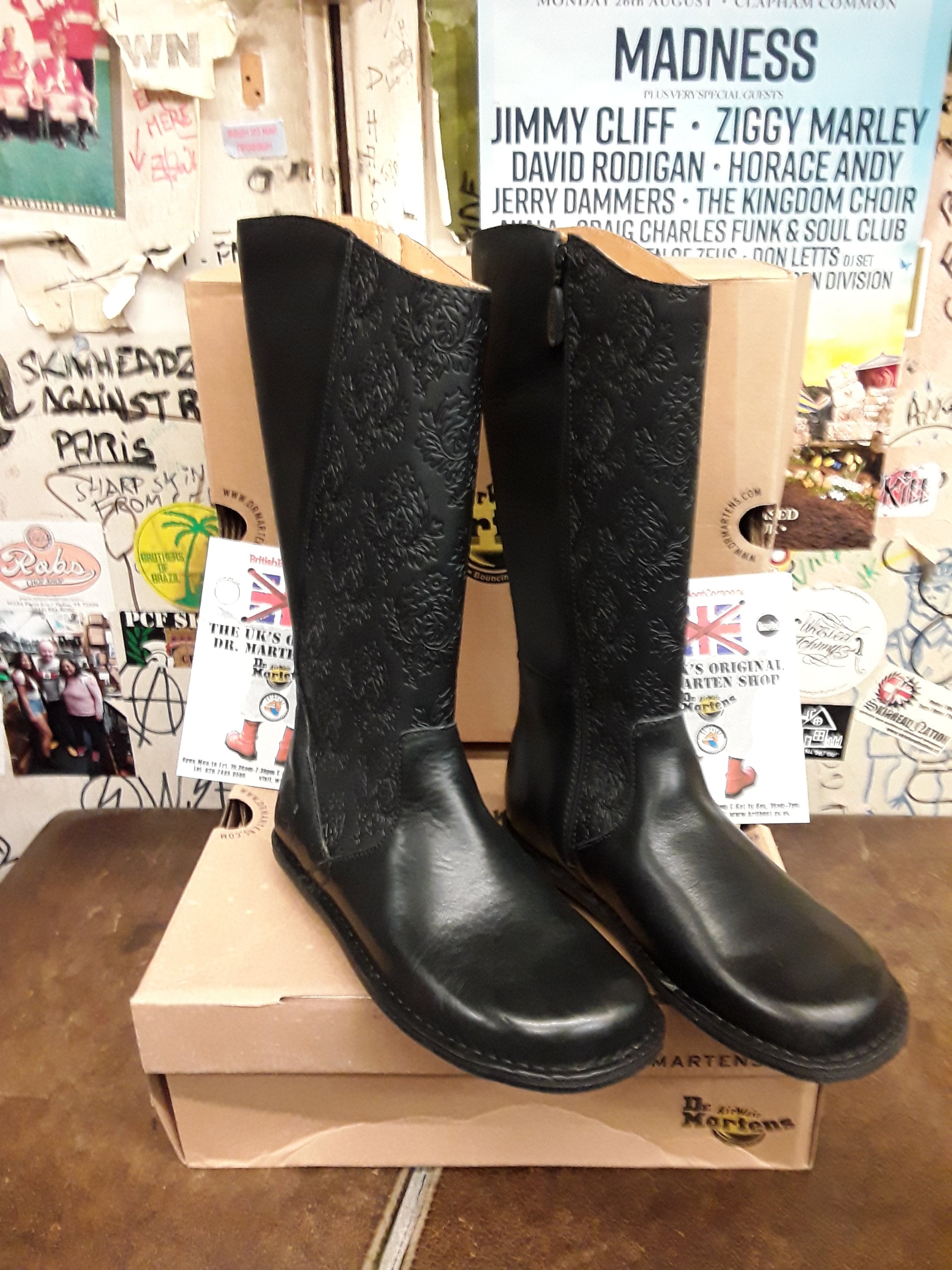 Doc martens zip up boots on sale