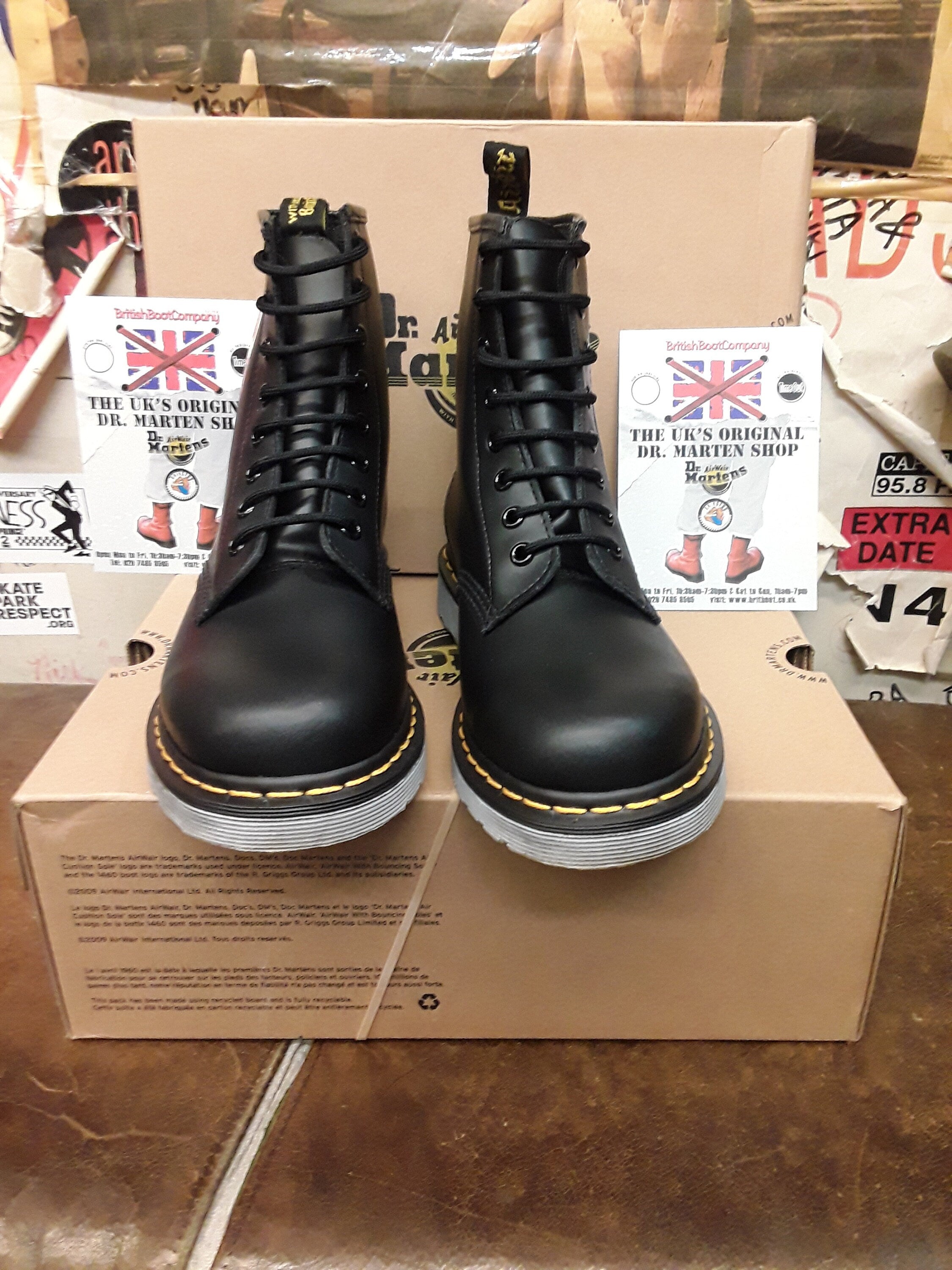 Dr Martens 1460 Black Skull Sizes 5 and 6