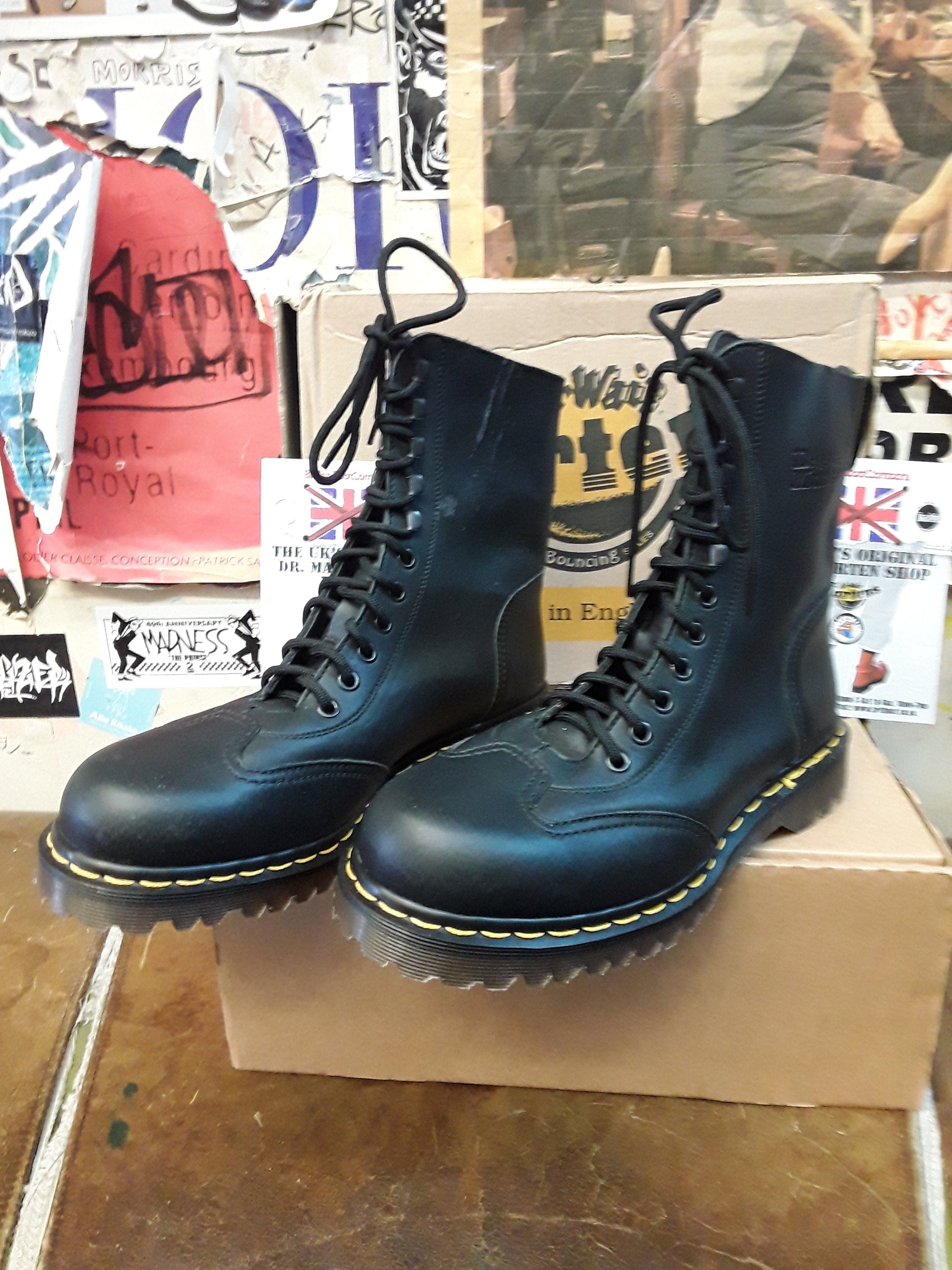 Dr Martens 8066 Made in England Black Hiking Boot